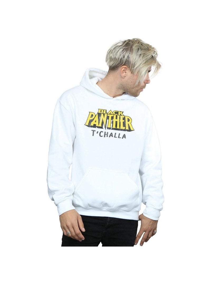 Marvel - Sweat à capuche AKA T'CHALLA Blanc - Kiabi