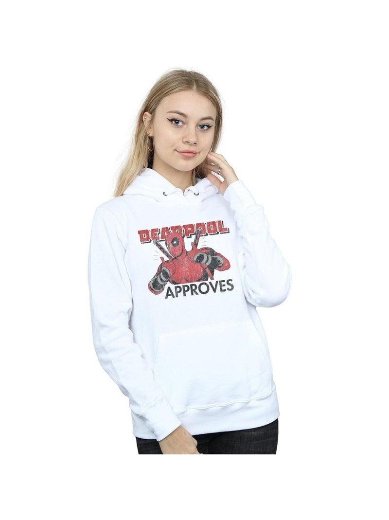 Marvel - Sweat à capuche APPROVES Blanc - Kiabi