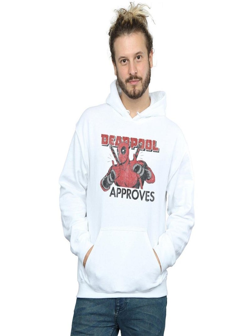 Marvel - Sweat à capuche APPROVES Blanc - Kiabi