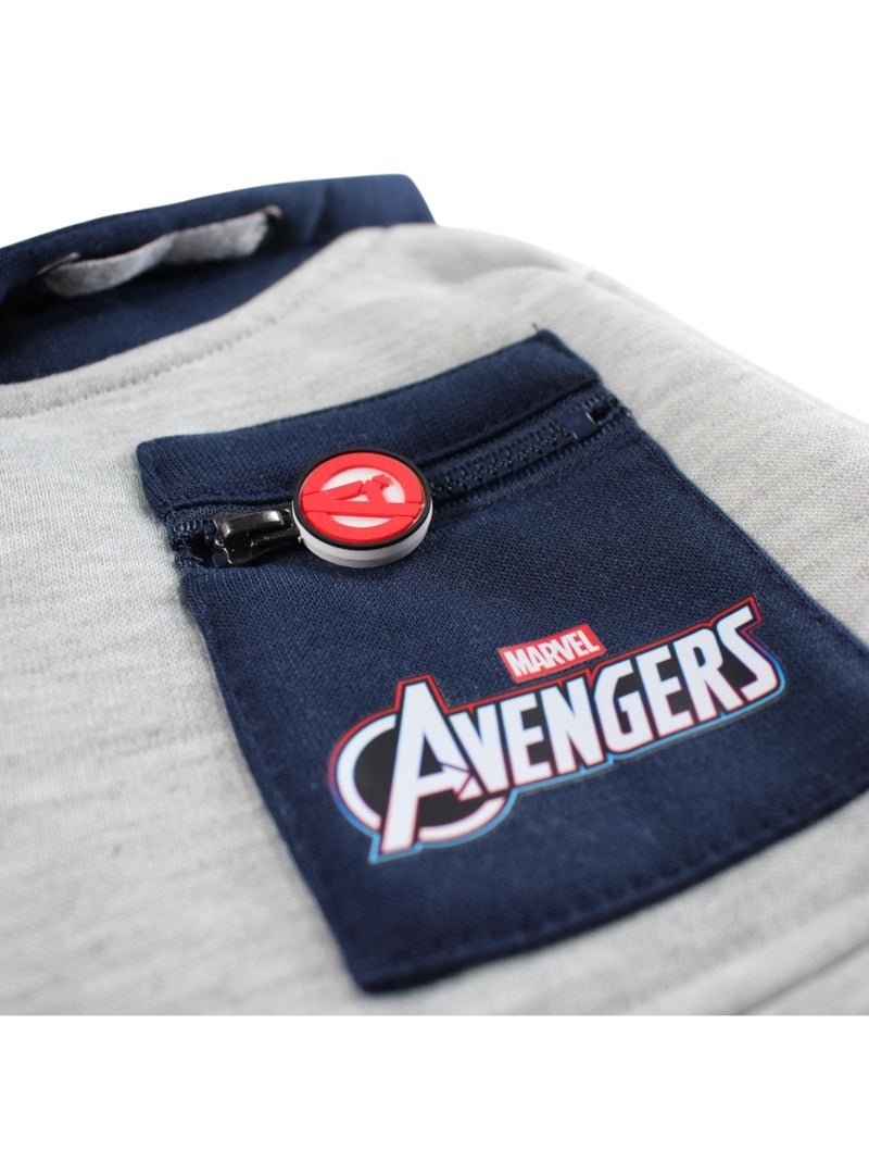 Marvel - Sweat à capuche avec poche kangourou Gris - Kiabi