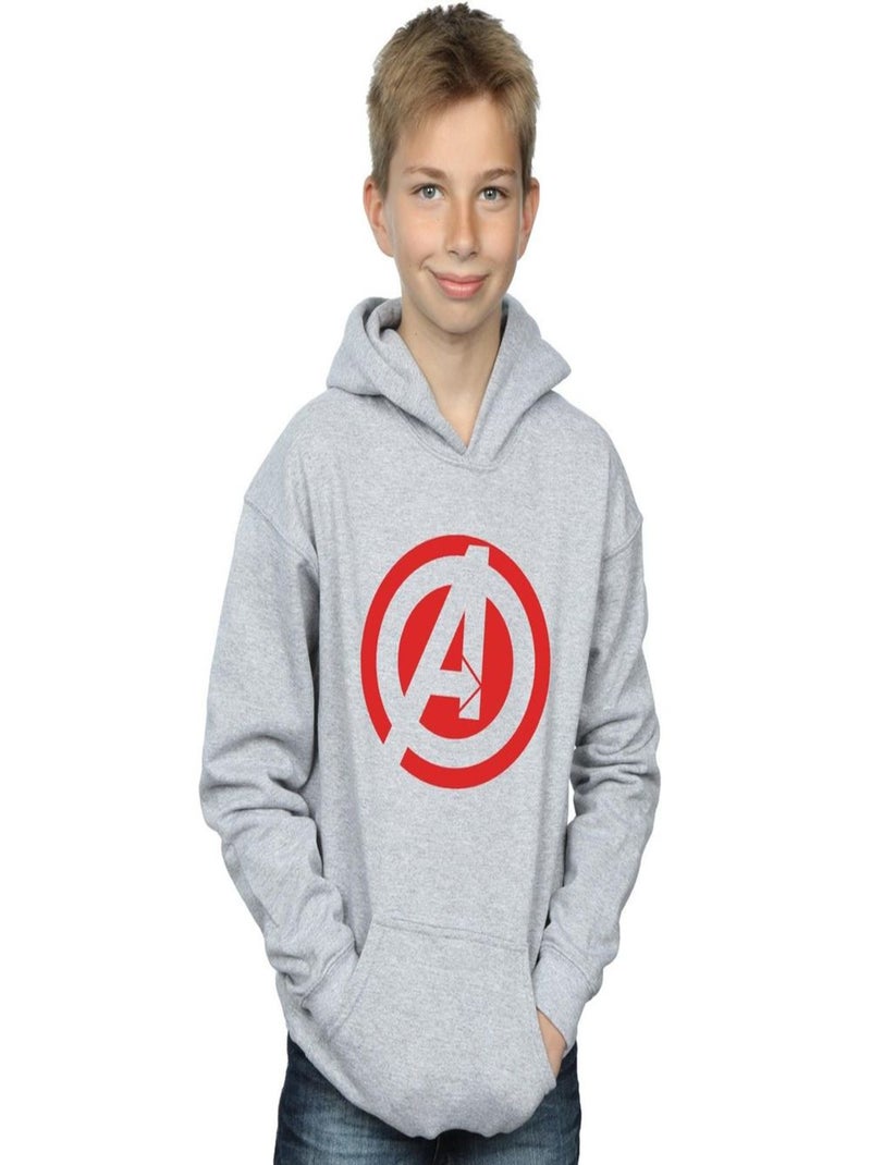 Marvel - Sweat à capuche AVENGERS ASSEMBLE Gris chiné - Kiabi