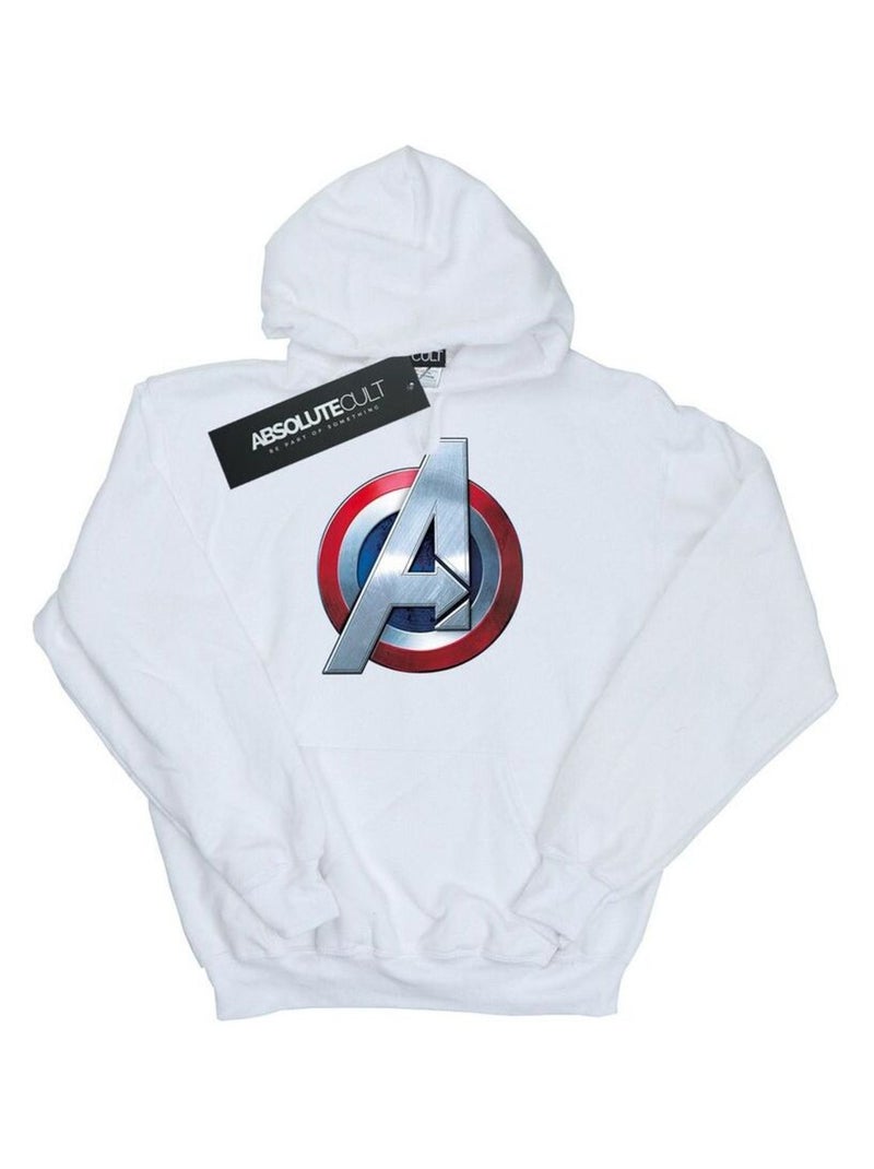 Marvel - Sweat à capuche AVENGERS Blanc - Kiabi