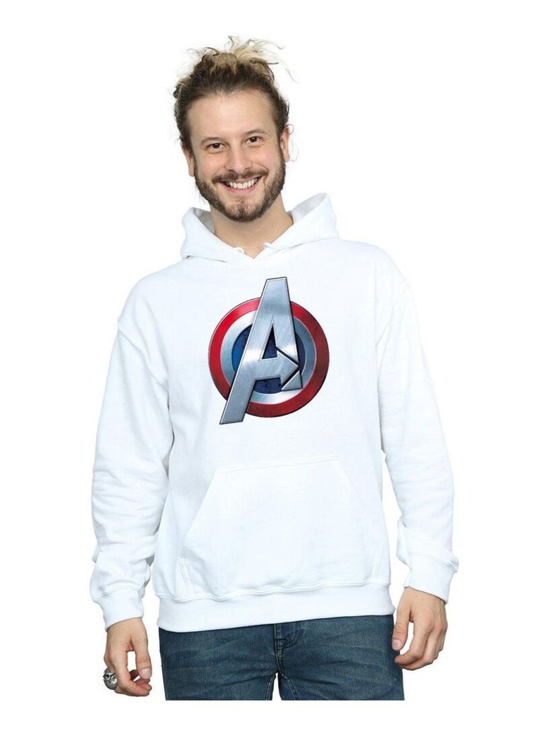 Marvel - Sweat à capuche AVENGERS Blanc - Kiabi
