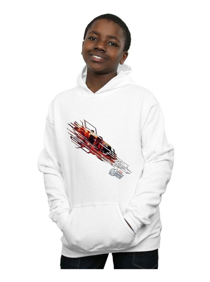 Marvel - Sweat à capuche AVENGERS Blanc - Kiabi