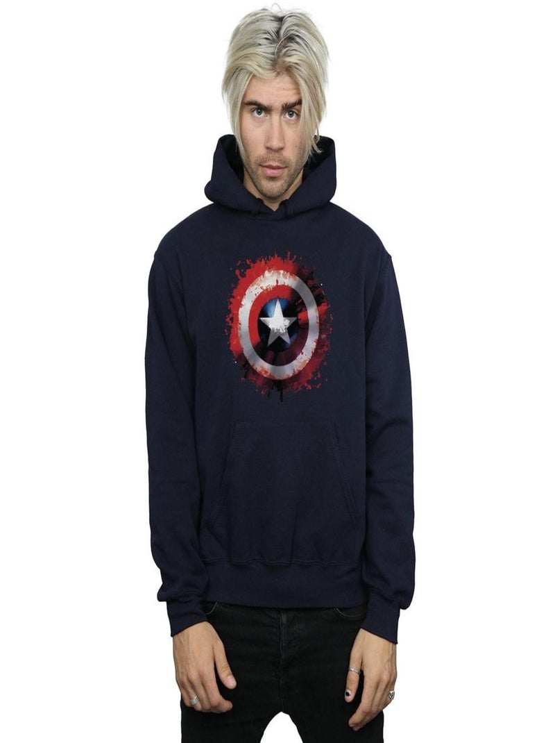 Marvel - Sweat à capuche AVENGERS Bleu marine - Kiabi