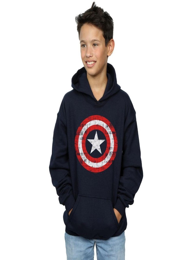 Marvel - Sweat à capuche AVENGERS Bleu marine - Kiabi