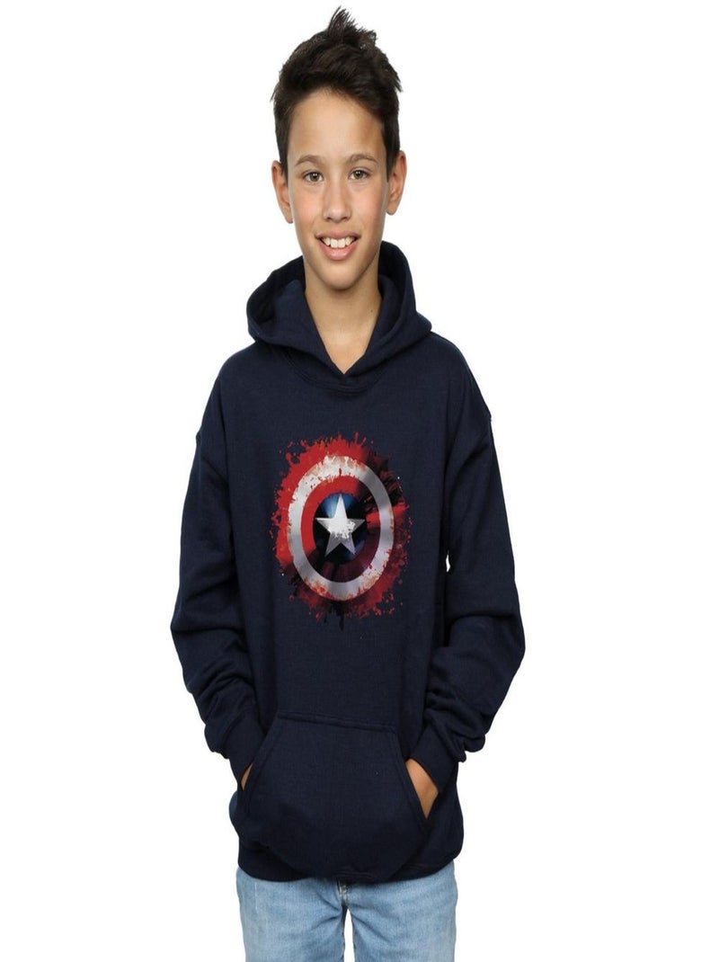 Marvel - Sweat à capuche AVENGERS Bleu marine - Kiabi