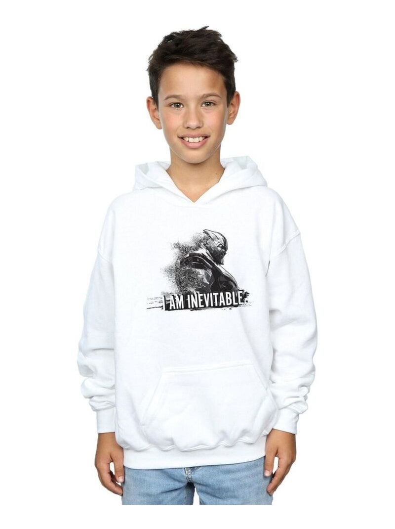 Marvel - Sweat à capuche AVENGERS ENDGAME AM INEVITABLE Blanc - Kiabi