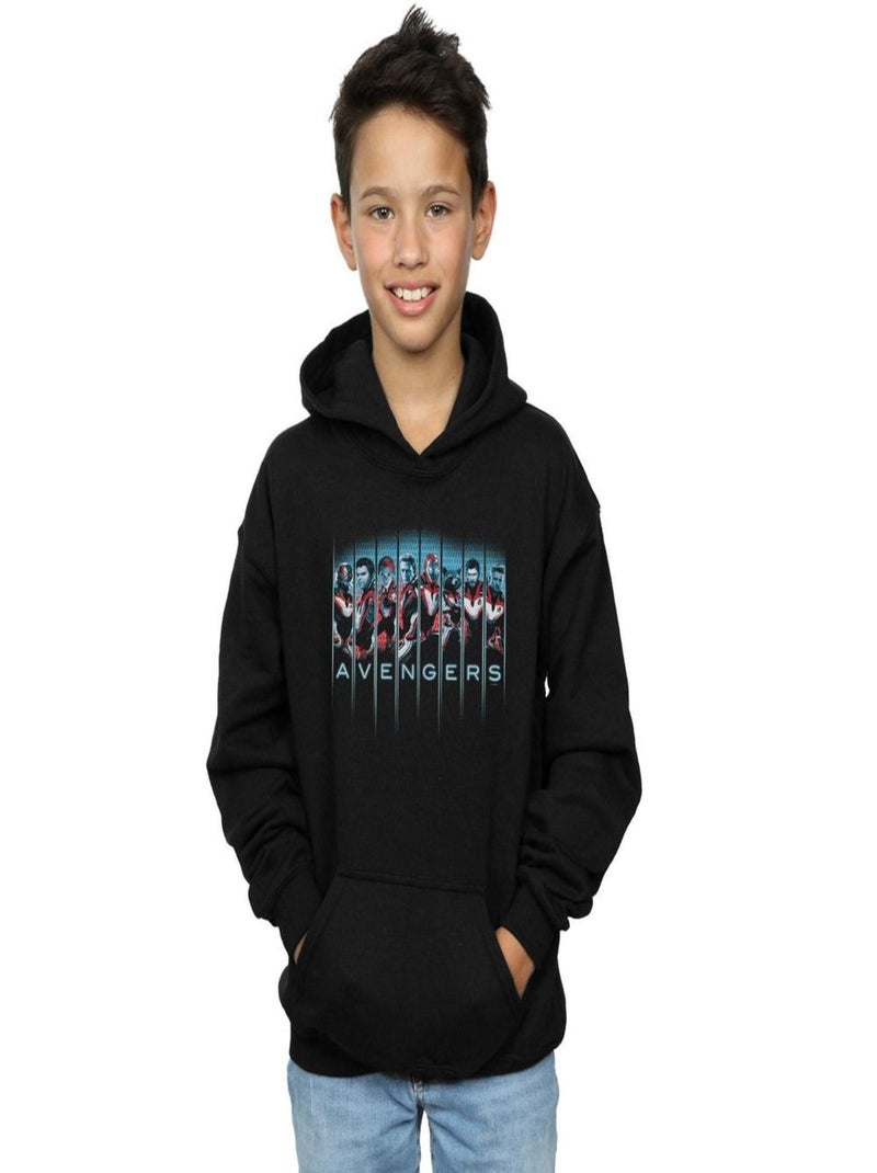 Marvel - Sweat à capuche AVENGERS ENDGAME ASSEMBLE Noir - Kiabi
