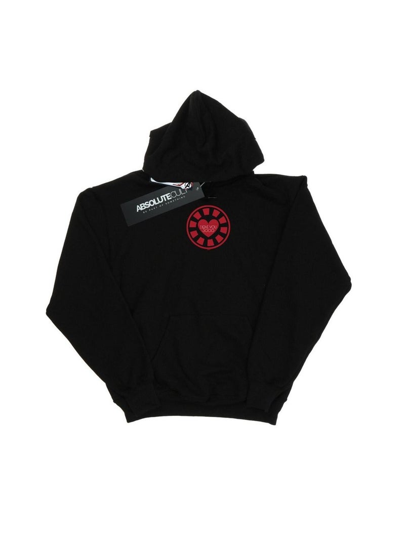Marvel - Sweat à capuche AVENGERS ENDGAME LOVE YOU Noir - Kiabi