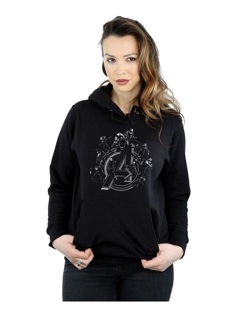 Marvel - Sweat à capuche Avengers: Endgame Noir - Kiabi