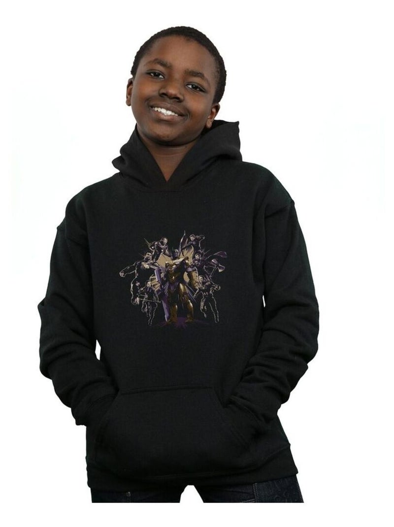 Marvel - Sweat à capuche AVENGERS ENDGAME Noir - Kiabi