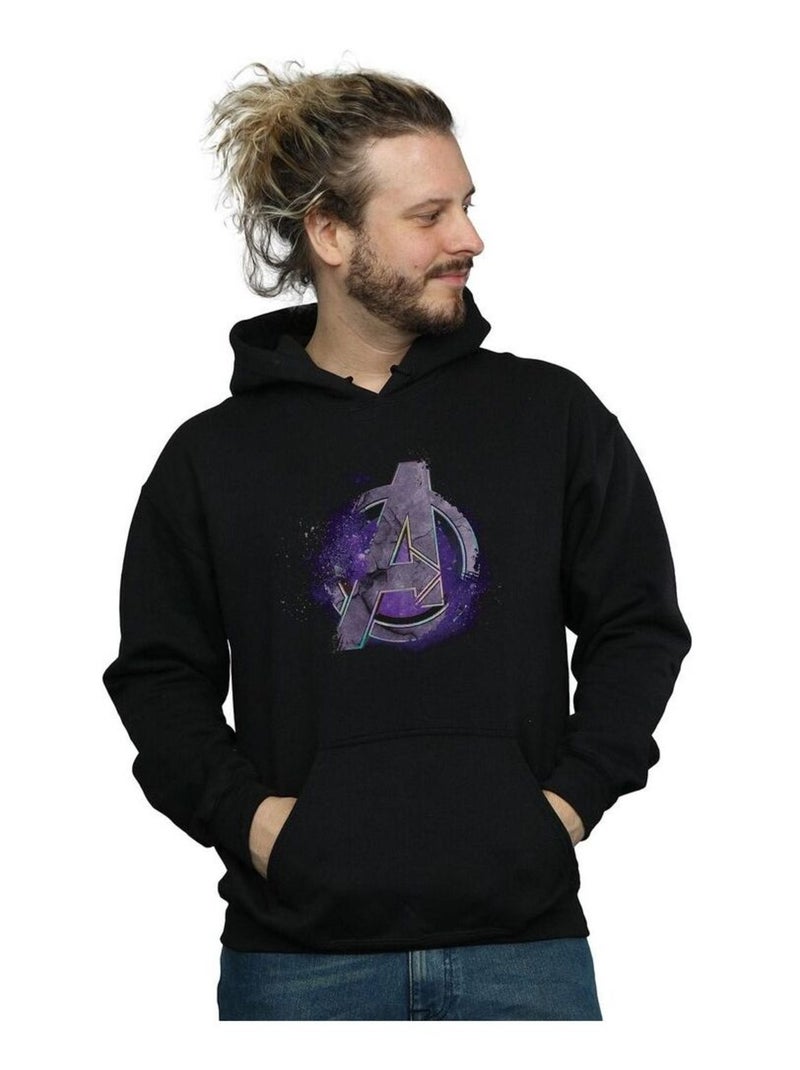 Marvel - Sweat à capuche AVENGERS ENDGAME SPACE Noir - Kiabi