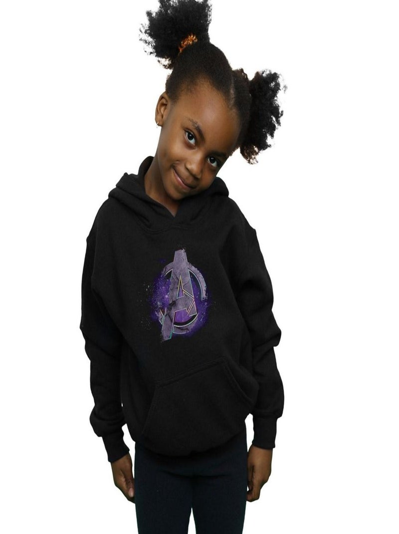 Marvel - Sweat à capuche AVENGERS ENDGAME SPACE Noir - Kiabi