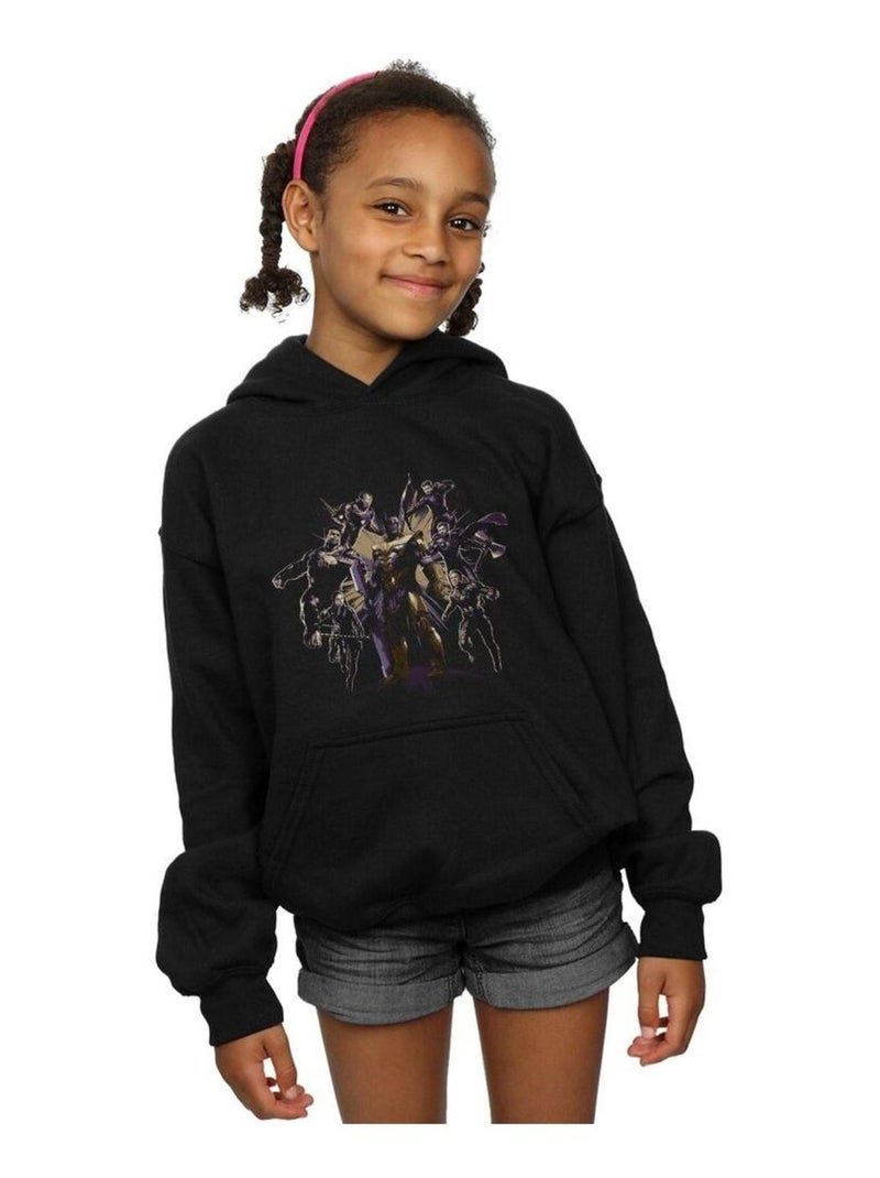 Marvel - Sweat à capuche AVENGERS ENDGAME VS Noir - Kiabi