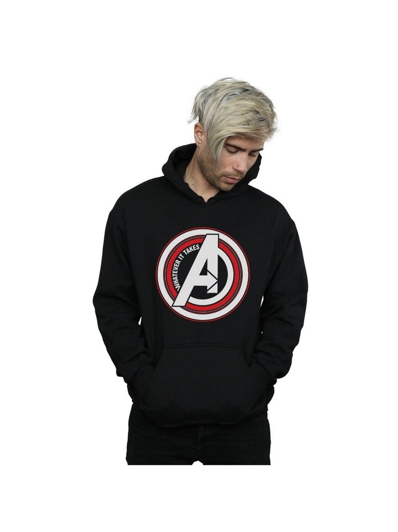 Marvel - Sweat à capuche AVENGERS ENDGAME WHATEVER IT TAKES SYMBOL Noir - Kiabi
