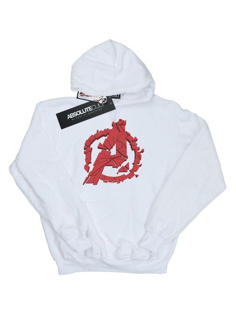 Marvel - Sweat à capuche AVENGERS ENDGAMEED Blanc - Kiabi