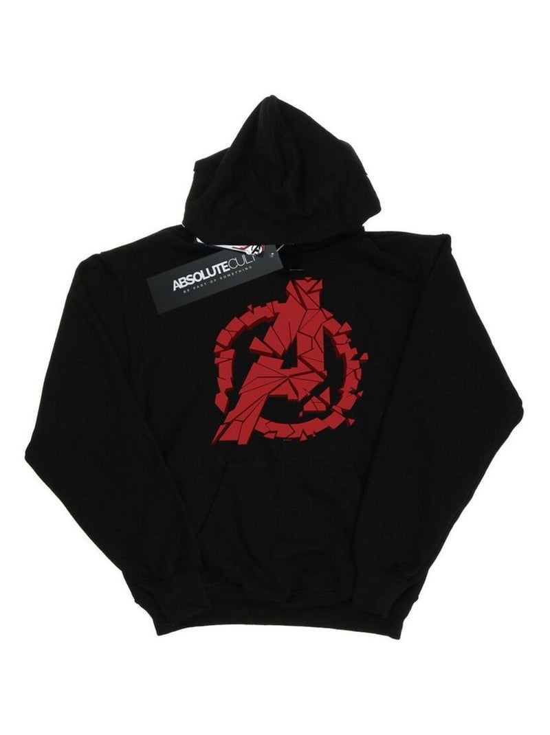 Marvel - Sweat à capuche AVENGERS ENDGAMEED Noir - Kiabi