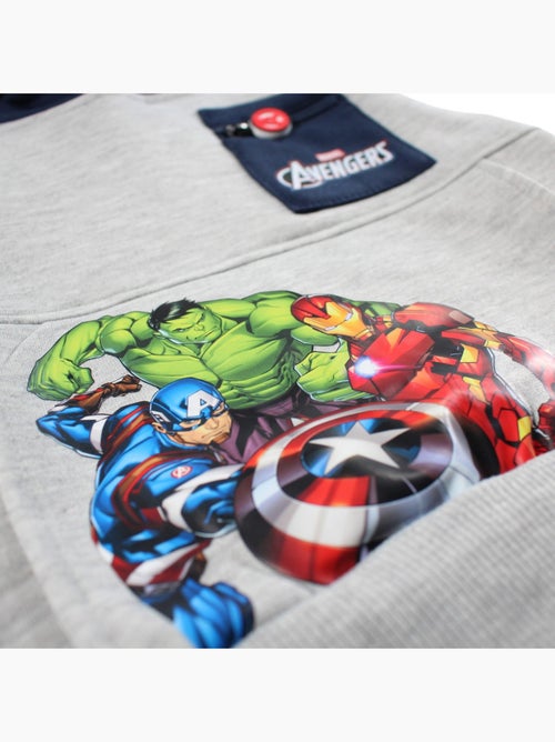 Marvel - Sweat à capuche Avengers garçon - Kiabi