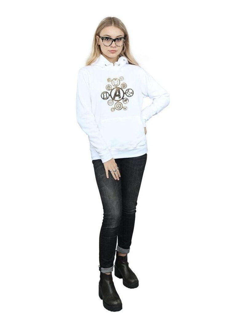 Marvel - Sweat à capuche AVENGERS INFINITY WAR Blanc - Kiabi