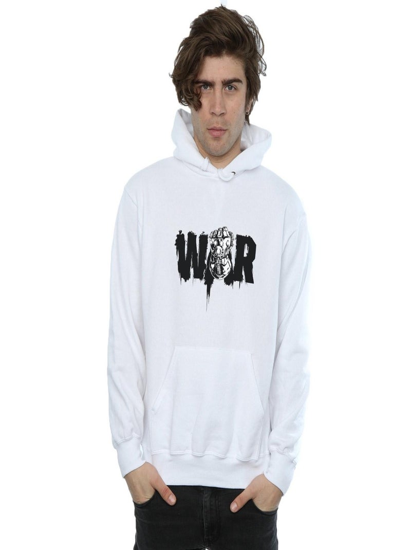 Marvel - Sweat à capuche AVENGERS INFINITY WAR Blanc - Kiabi