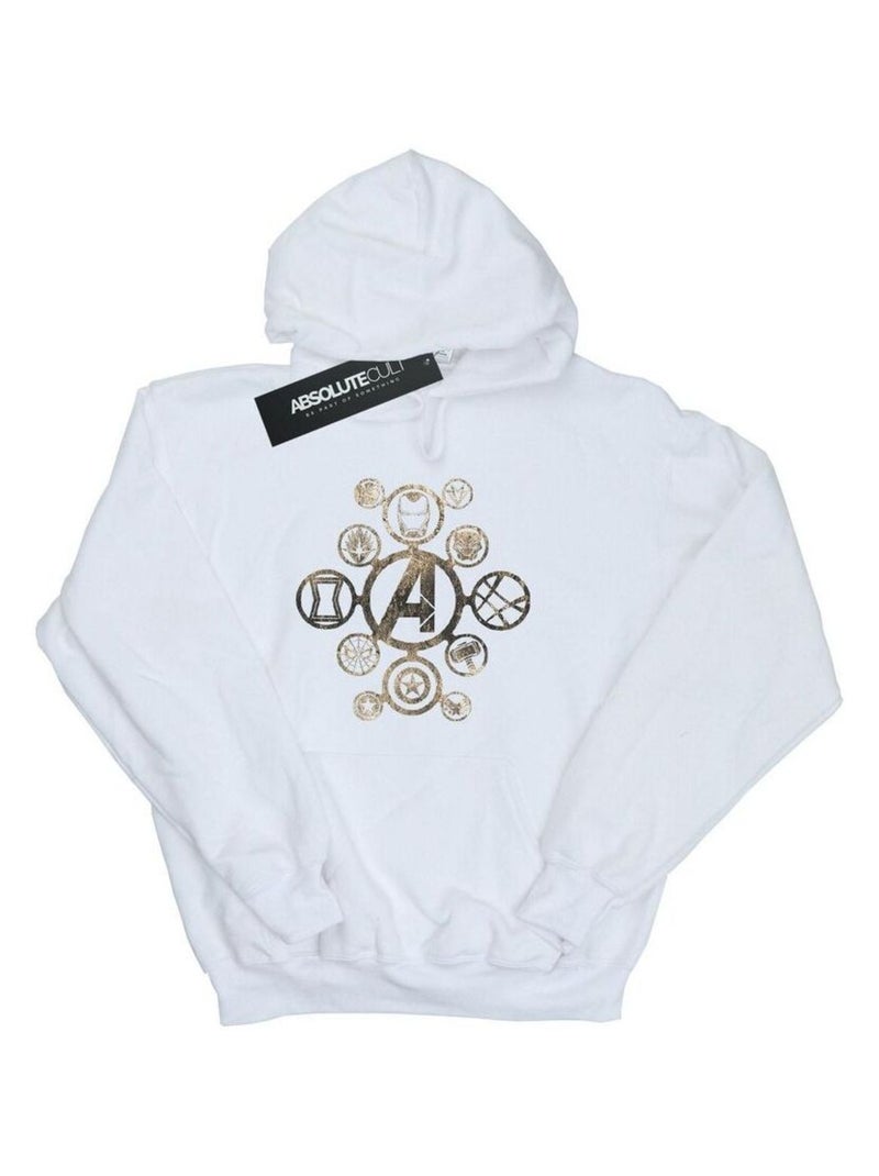 Marvel - Sweat à capuche AVENGERS INFINITY WAR Blanc - Kiabi