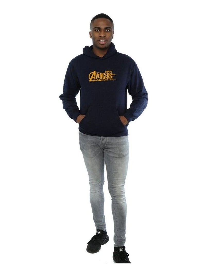 Marvel - Sweat à capuche AVENGERS INFINITY WAR Bleu marine - Kiabi
