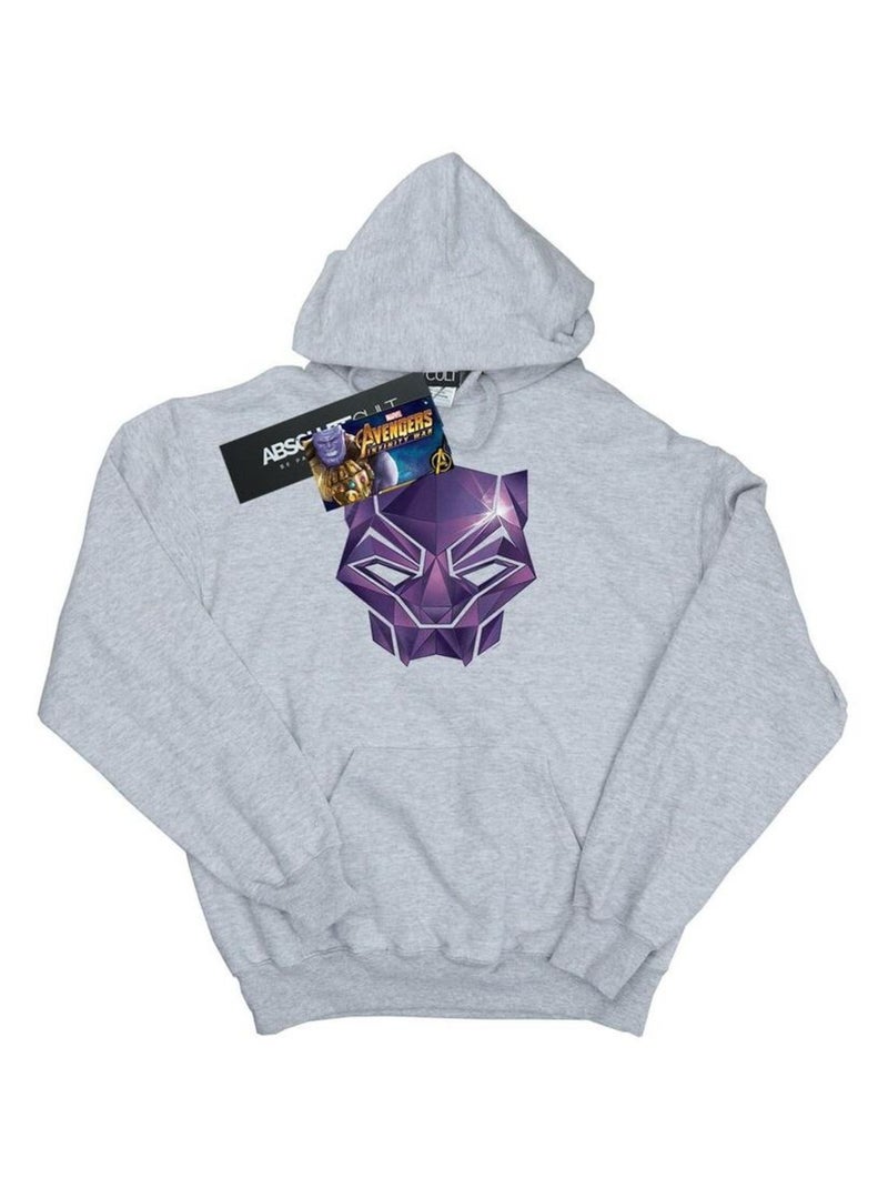 Marvel - Sweat à capuche AVENGERS INFINITY WAR Gris chiné - Kiabi