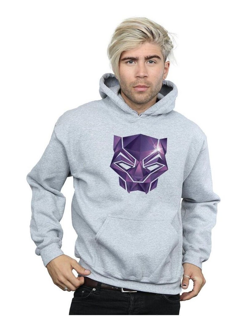 Marvel - Sweat à capuche AVENGERS INFINITY WAR Gris chiné - Kiabi