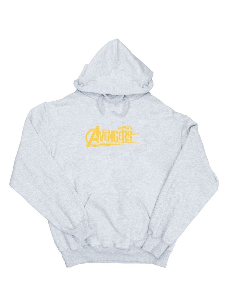 Marvel - Sweat à capuche AVENGERS INFINITY WAR Gris chiné - Kiabi