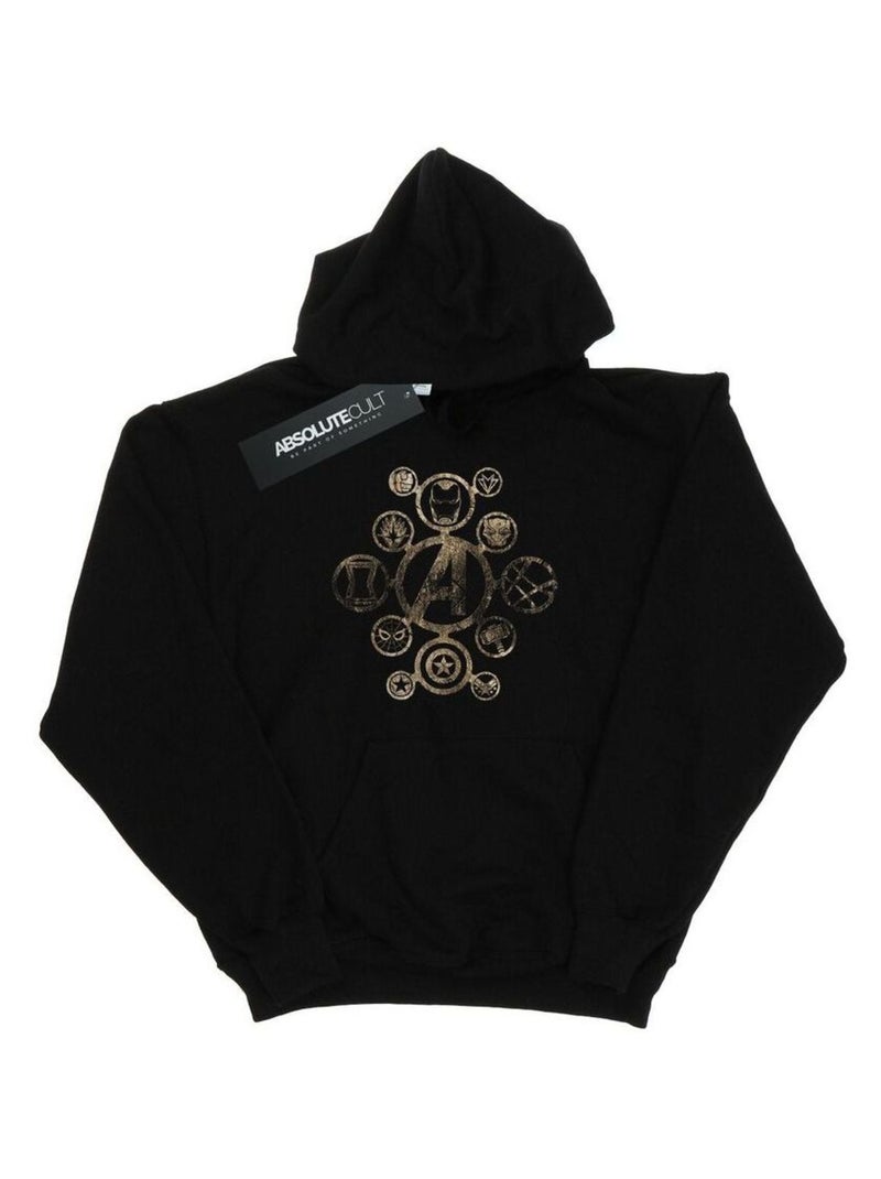 Marvel - Sweat à capuche AVENGERS INFINITY WAR Noir - Kiabi