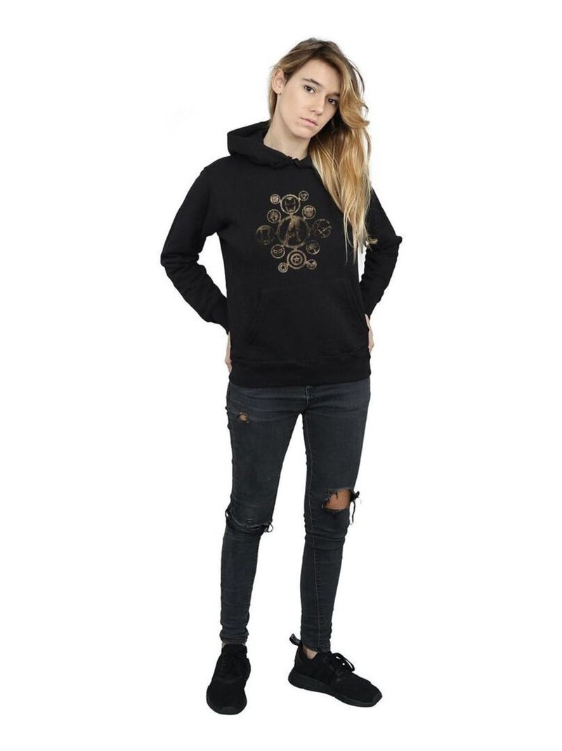 Marvel - Sweat à capuche AVENGERS INFINITY WAR Noir - Kiabi