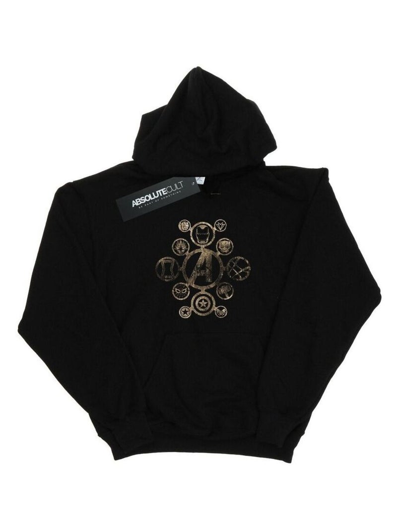 Marvel - Sweat à capuche AVENGERS INFINITY WAR Noir - Kiabi
