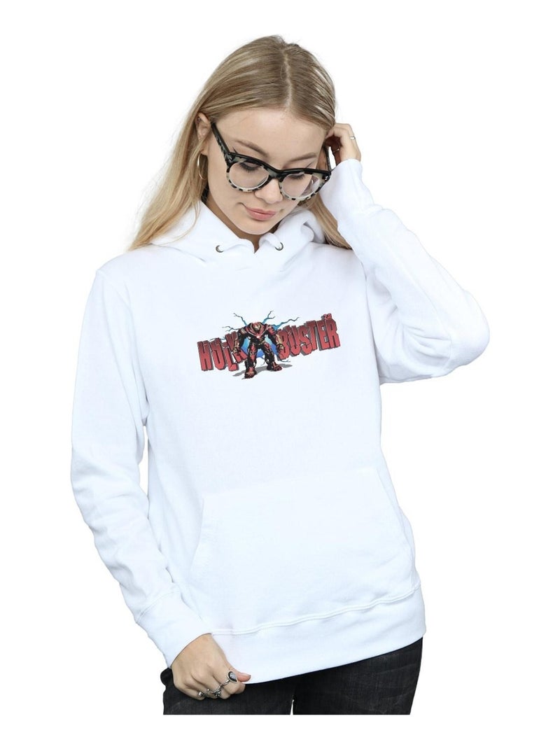 Marvel - Sweat à capuche AVENGERS INFINITY WARBUSTER 2.0 Blanc - Kiabi