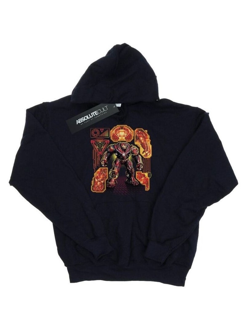 Marvel - Sweat à capuche AVENGERS INFINITY WARBUSTER Bleu marine - Kiabi