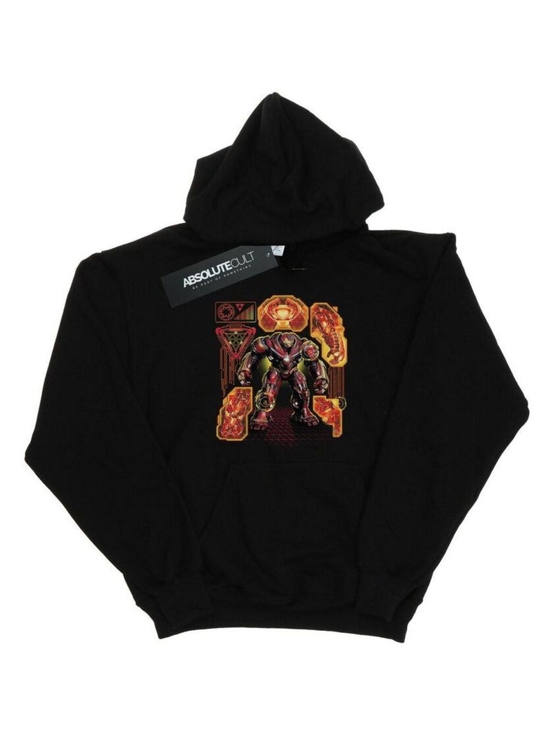 Marvel - Sweat à capuche AVENGERS INFINITY WARBUSTER Noir - Kiabi