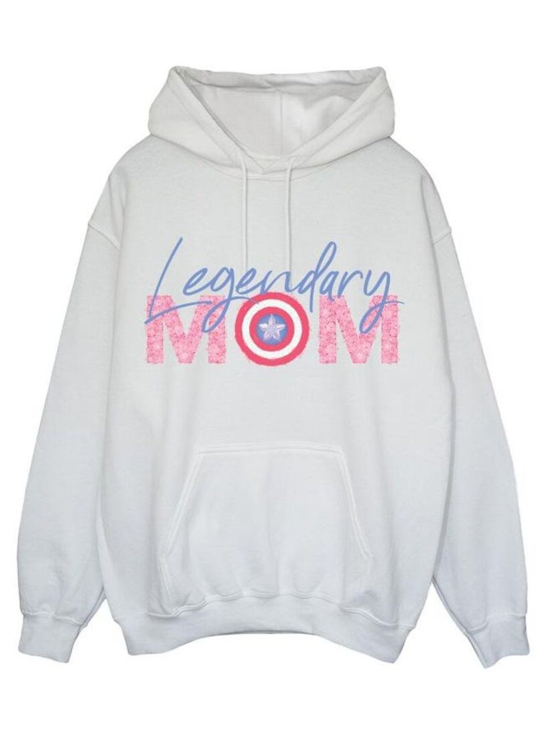 Marvel - Sweat à capuche AVENGERS MUM Blanc - Kiabi