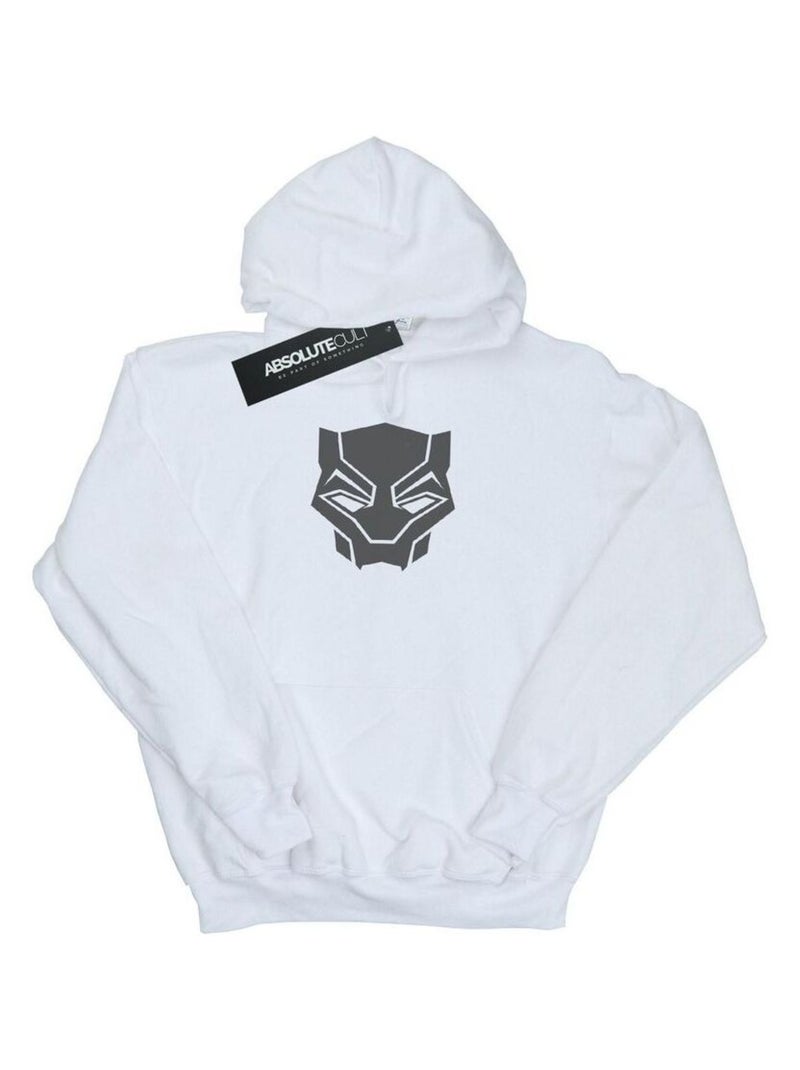 Marvel - Sweat à capuche BLACK ON BLACK Blanc - Kiabi