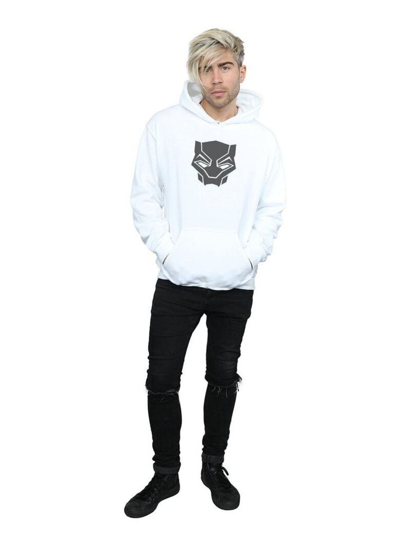 Marvel - Sweat à capuche BLACK ON BLACK Blanc - Kiabi