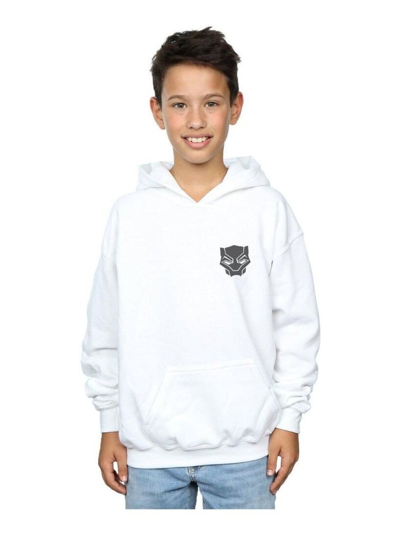 Marvel - Sweat à capuche BLACK ON BLACK Blanc - Kiabi