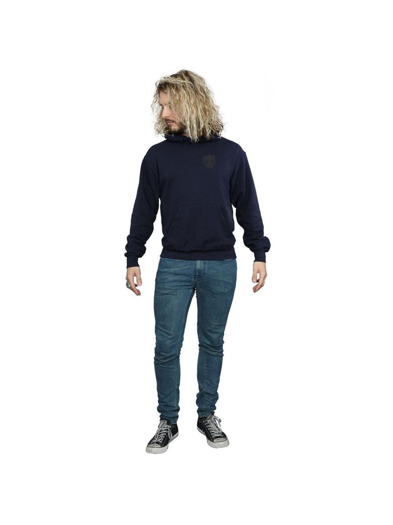 Marvel - Sweat à capuche BLACK ON BLACK Bleu marine - Kiabi