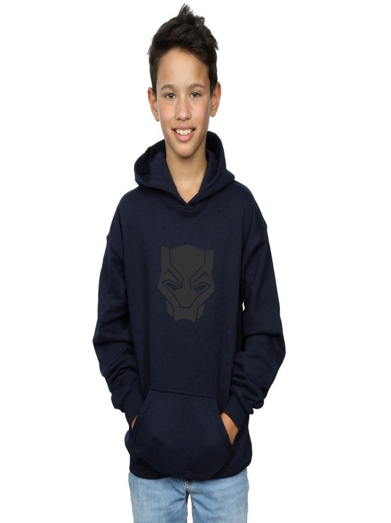 Marvel - Sweat à capuche BLACK ON BLACK Bleu marine - Kiabi