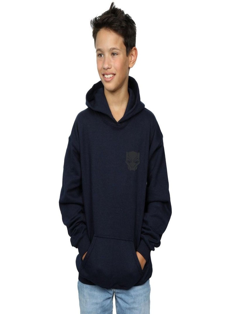 Marvel - Sweat à capuche BLACK ON BLACK Bleu marine - Kiabi