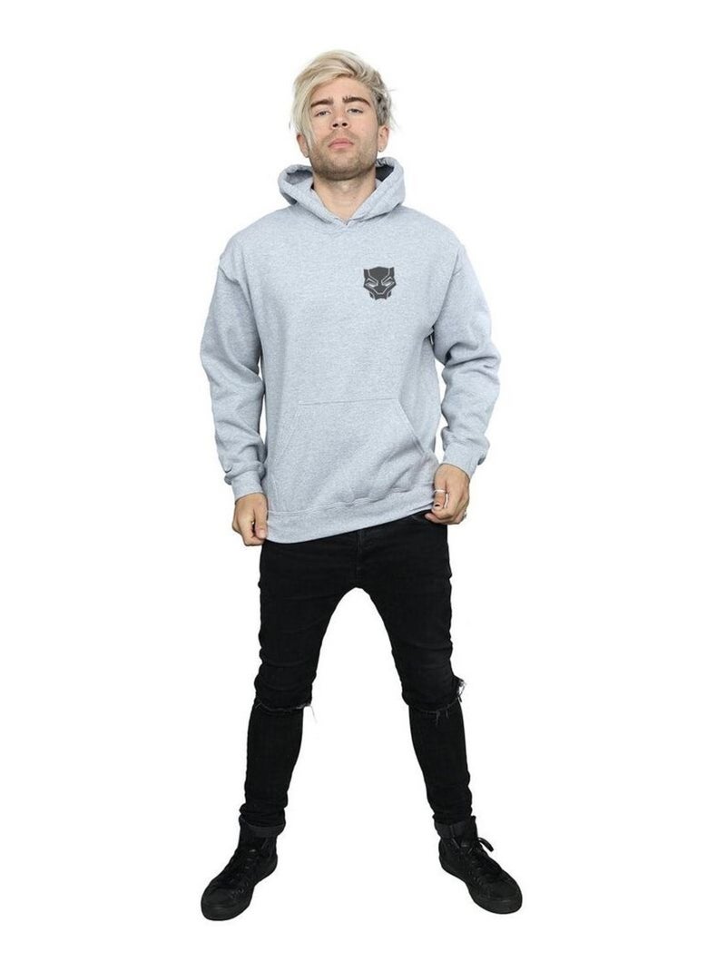 Marvel - Sweat à capuche BLACK ON BLACK Gris chiné - Kiabi