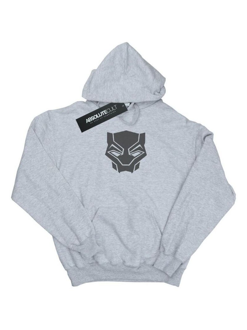 Marvel - Sweat à capuche BLACK ON BLACK Gris chiné - Kiabi
