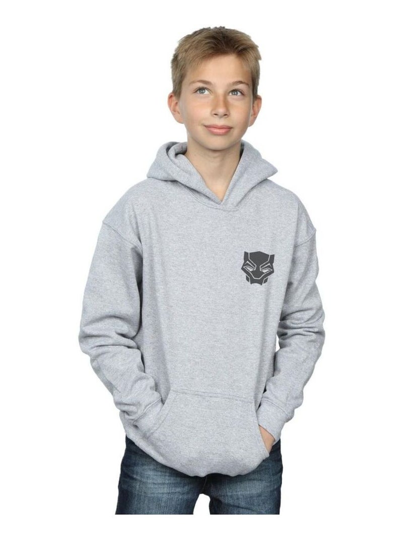 Marvel - Sweat à capuche BLACK ON BLACK Gris chiné - Kiabi