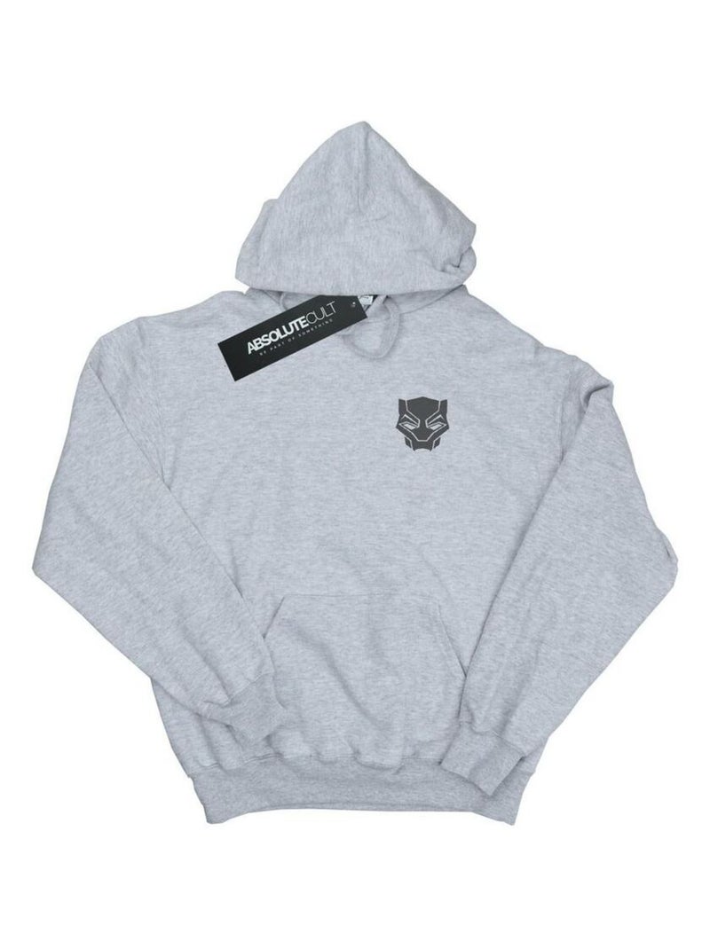 Marvel - Sweat à capuche BLACK ON BLACK Gris chiné - Kiabi
