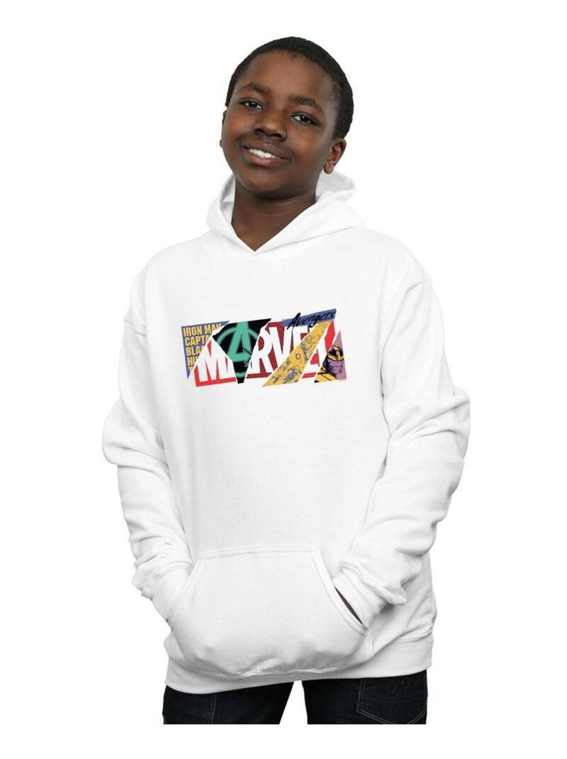 Marvel - Sweat à capuche Blanc - Kiabi
