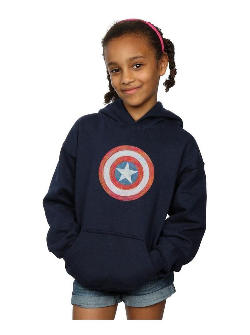 Marvel - Sweat à capuche Bleu marine - Kiabi