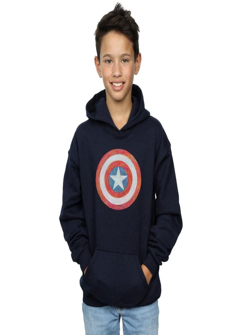 Marvel - Sweat à capuche Bleu marine - Kiabi